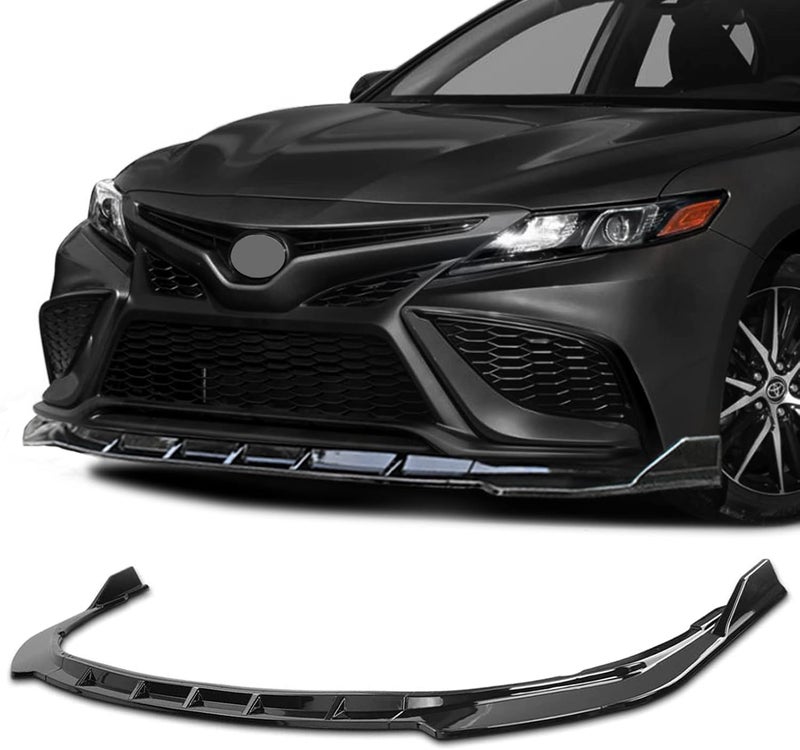 Archaic Front Bumper Lip Spoiler Compatible for 2021 2022 2023 Toyota Camry Sport [SE,XSE,Hybrid SE,Hybrid XSE,TRD,SE Nightshade], Splitter Under Chin Spoiler Body Kit Camry Accessories - Image 1